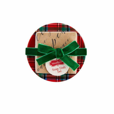 Holiday Soap and Dish Set | Mud Pie | Fruit of the Vine Boutique 