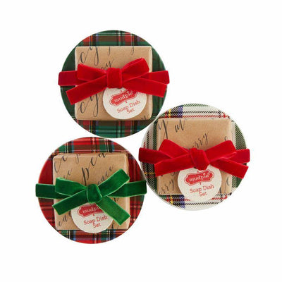 Holiday Soap and Dish Set | Mud Pie | Fruit of the Vine Boutique 