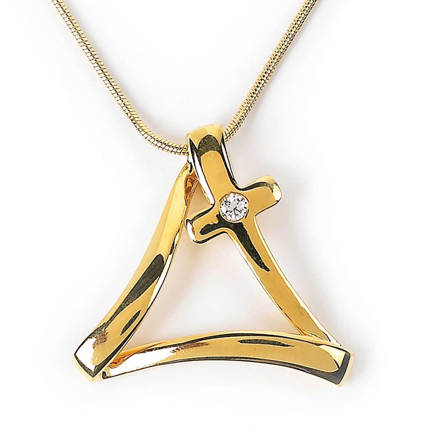 Divinity Boutique - Gold Plated Cross of the Trinity Necklaces | Fruit of the Vine Boutique 