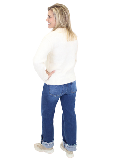 Charlie B Alpine SKI Sweater - Cream