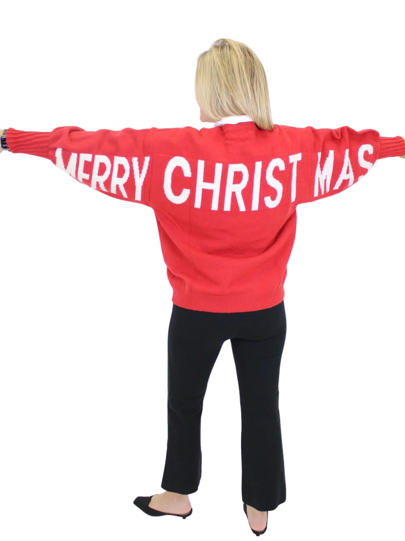 Ho!Ho!Ho! Crewneck Sweater - Red
