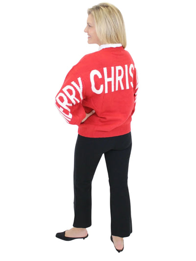 Ho!Ho!Ho! Crewneck Sweater - Red