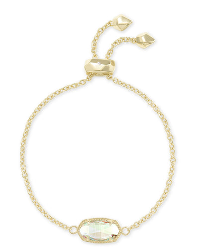 Elaina Gold Adjustable Chain Bracelet in Dichroic Glass Media 1 of 1
