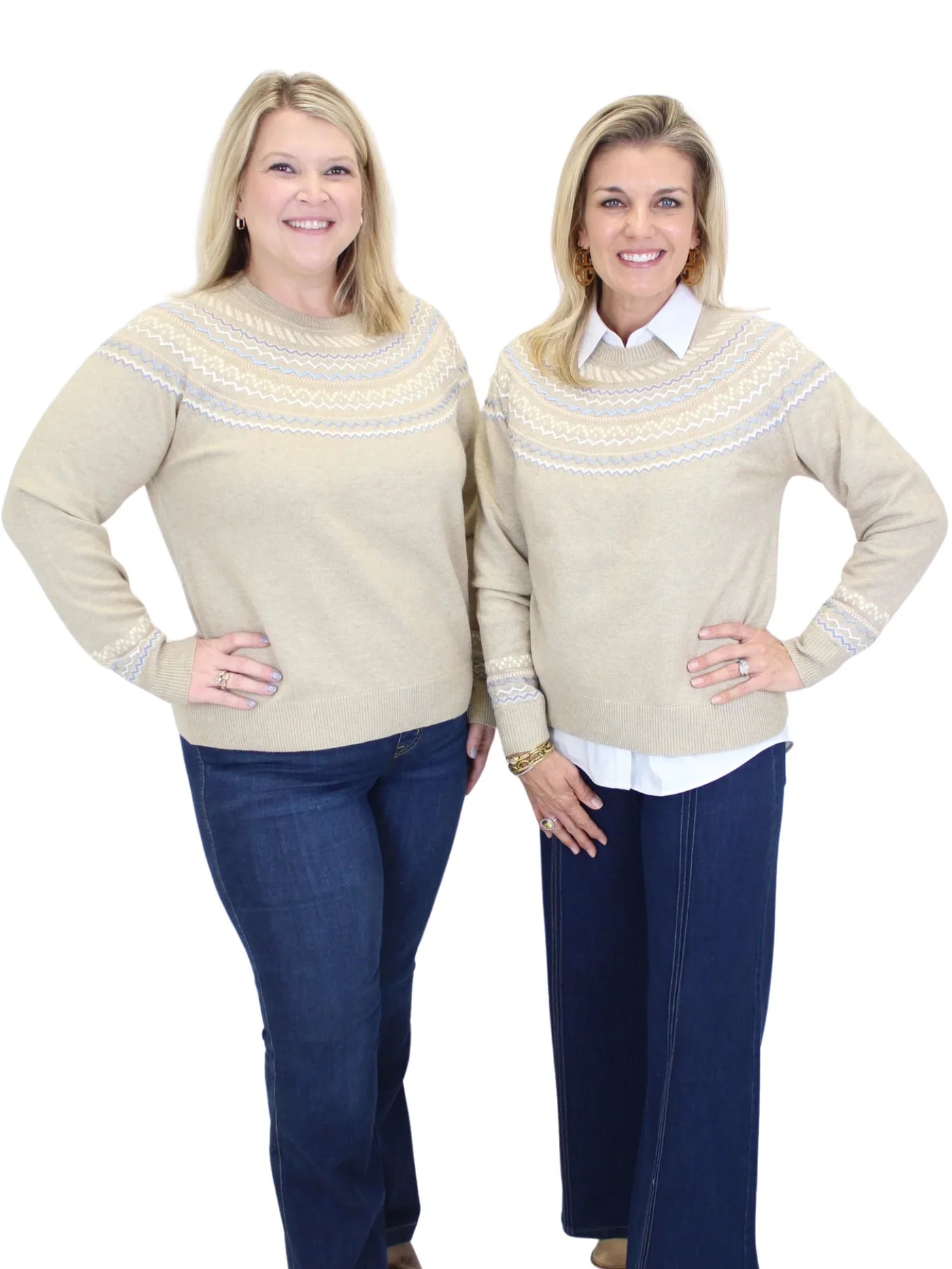 Charlie B Fairisle Jacquard Sweater