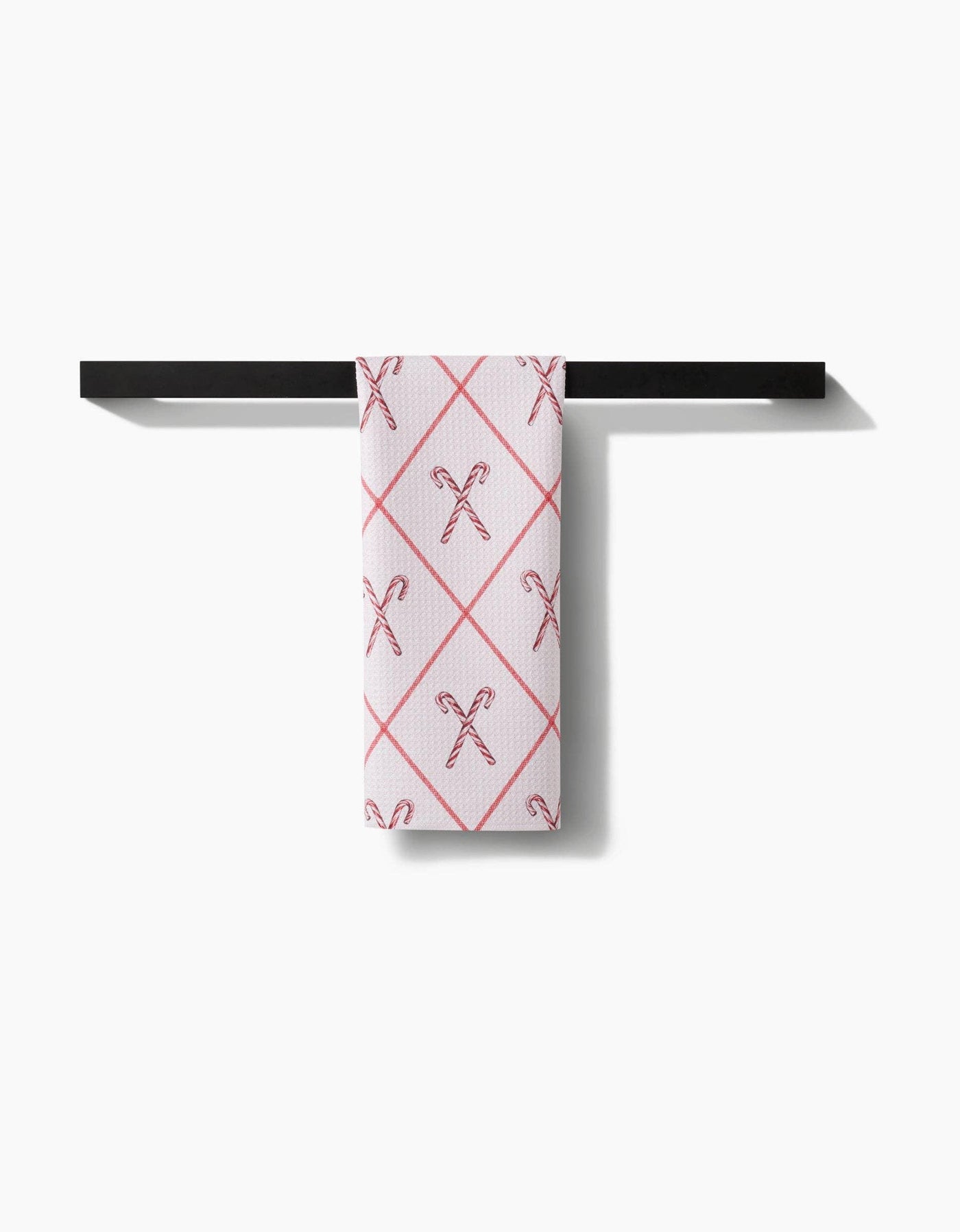 Geometry Tea Towel - Festive Candy Canes