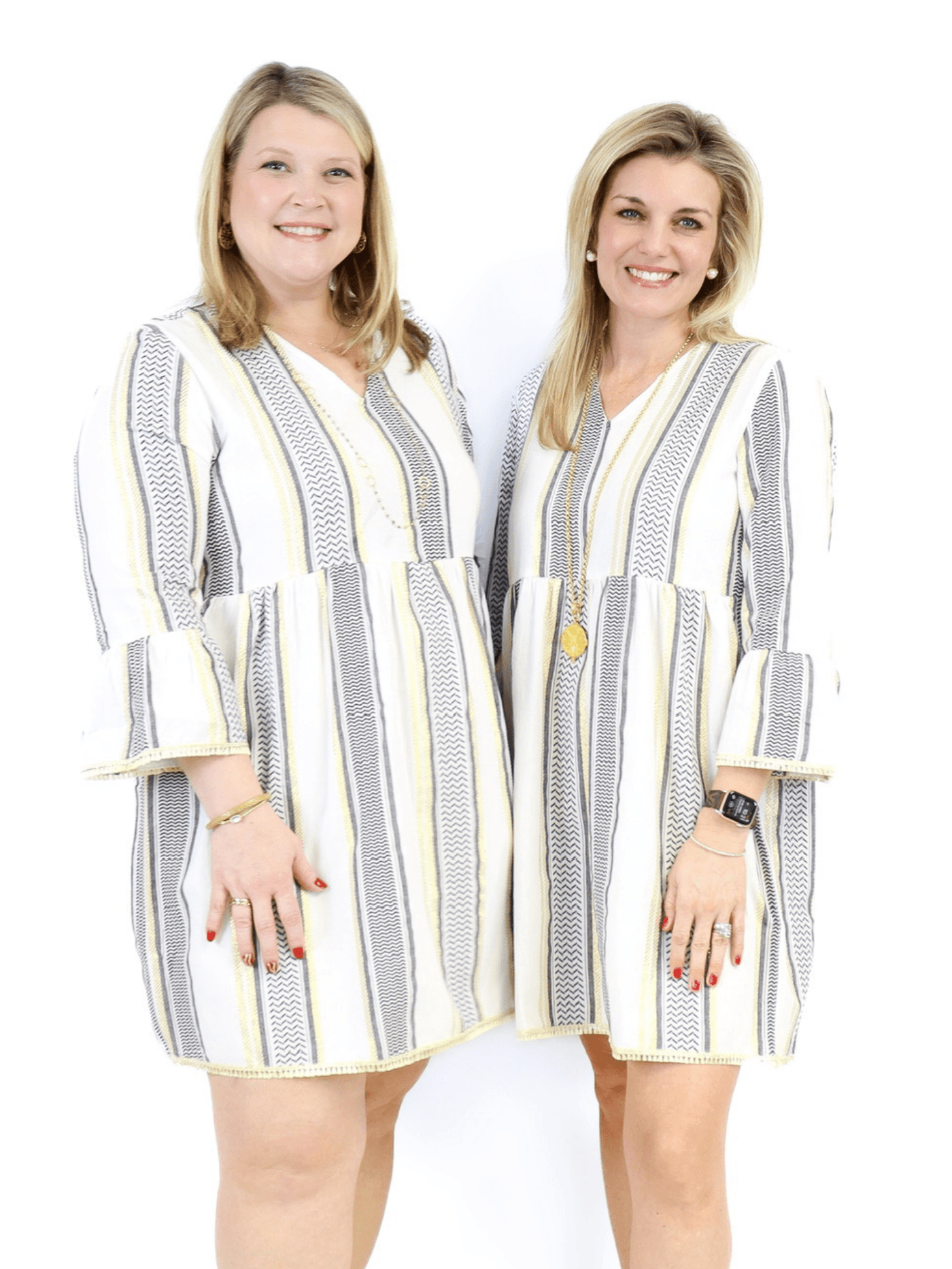 Metallic Tunic Dress - Off White Medium Metallic Tunic Dress - Off White Medium