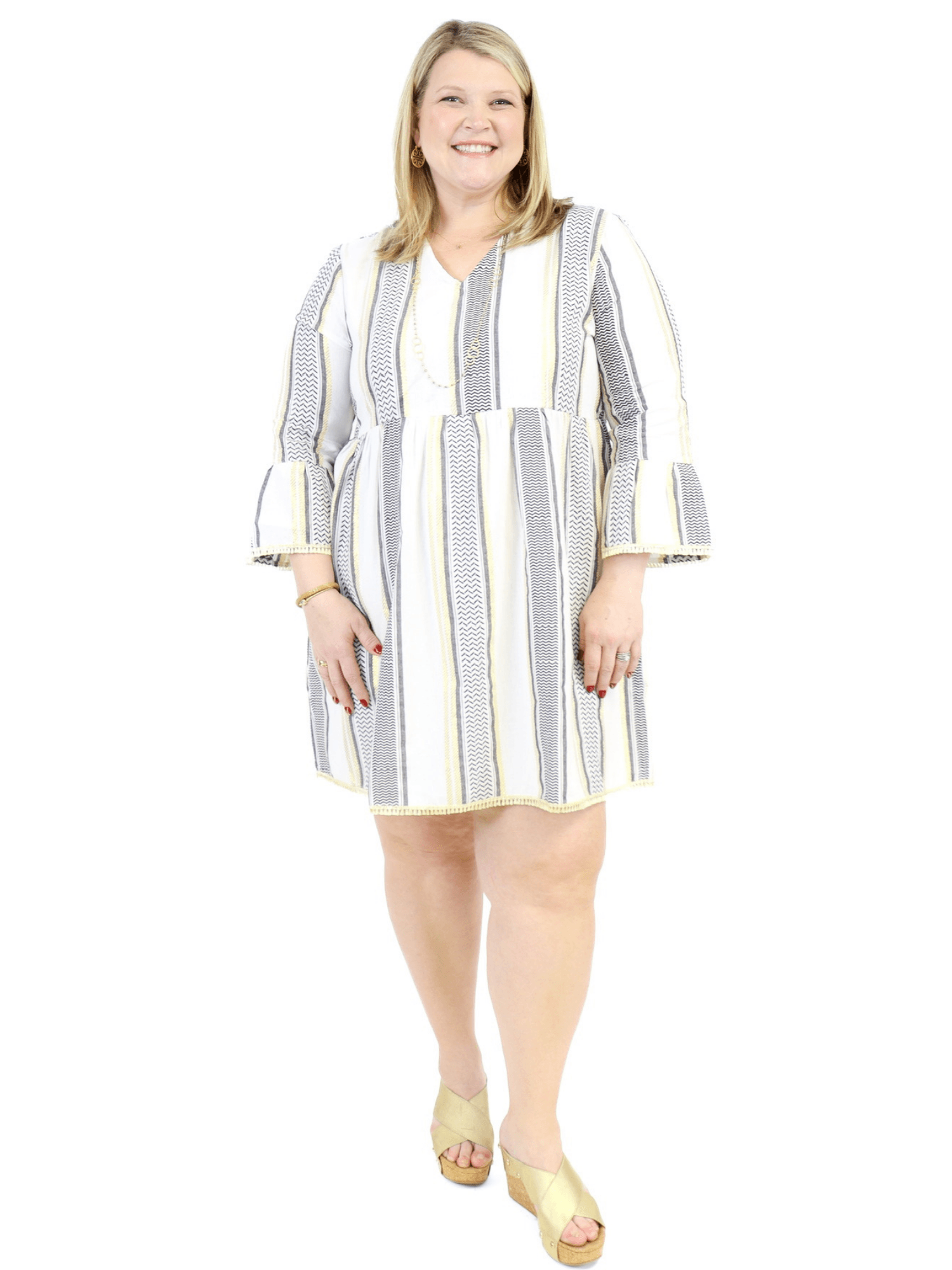 Metallic Tunic Dress