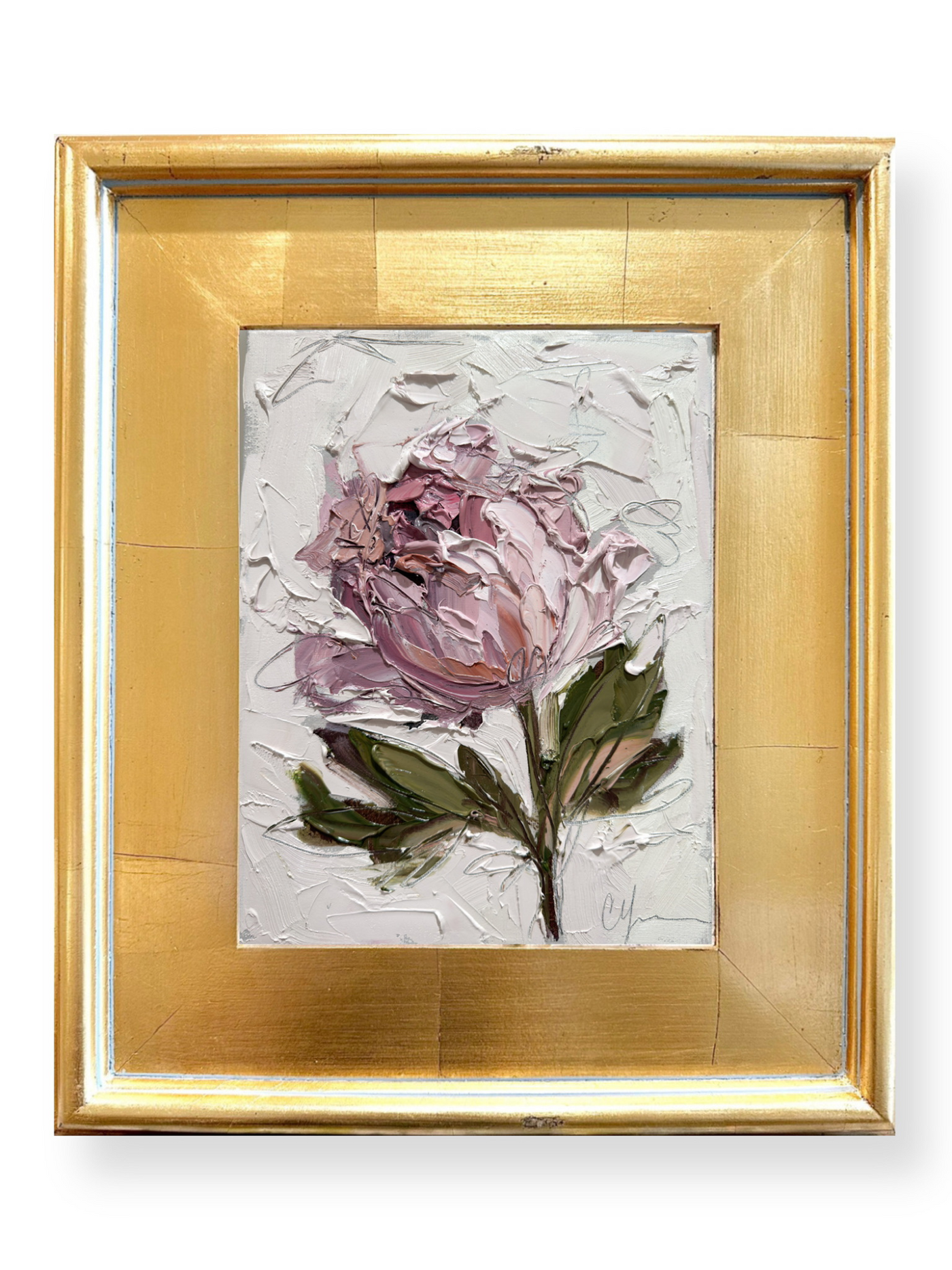 Pink Peony VIII | 18" h x 15" w | Framed