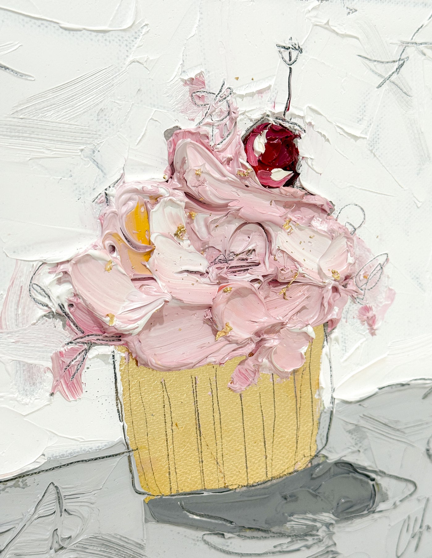 Sweet Tooth V | 14" h x 14" w x 0.5" d | Oil