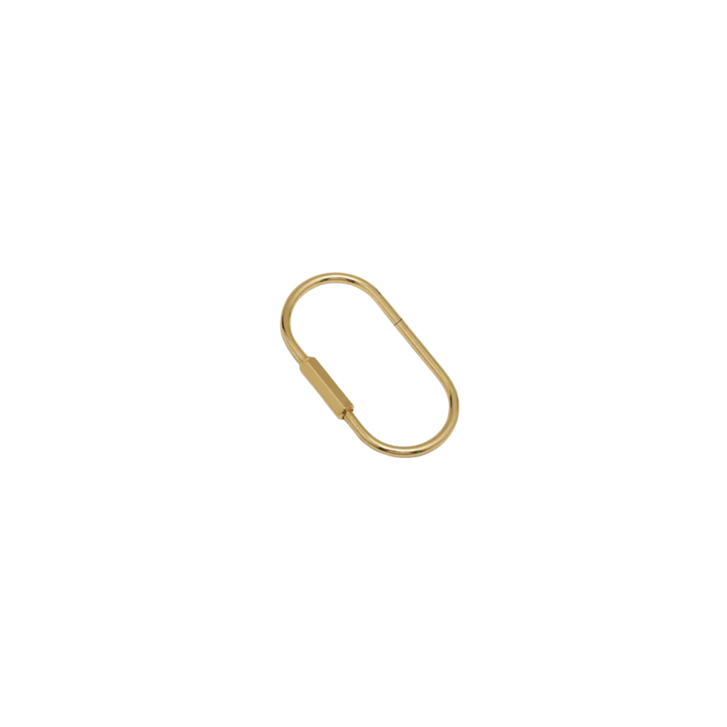 Gold Piper Purse Charm Carabiner