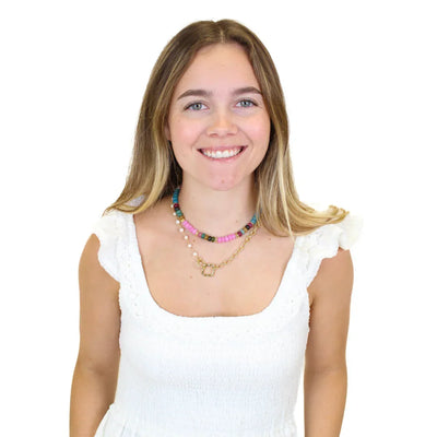 Sea Glass Beaded Necklace