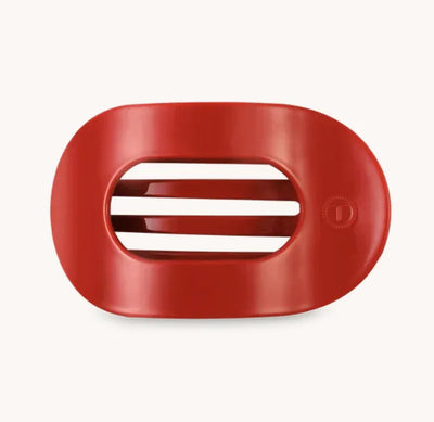 Teleties Flat Round Small Hair Clip - Red Carpet Ready