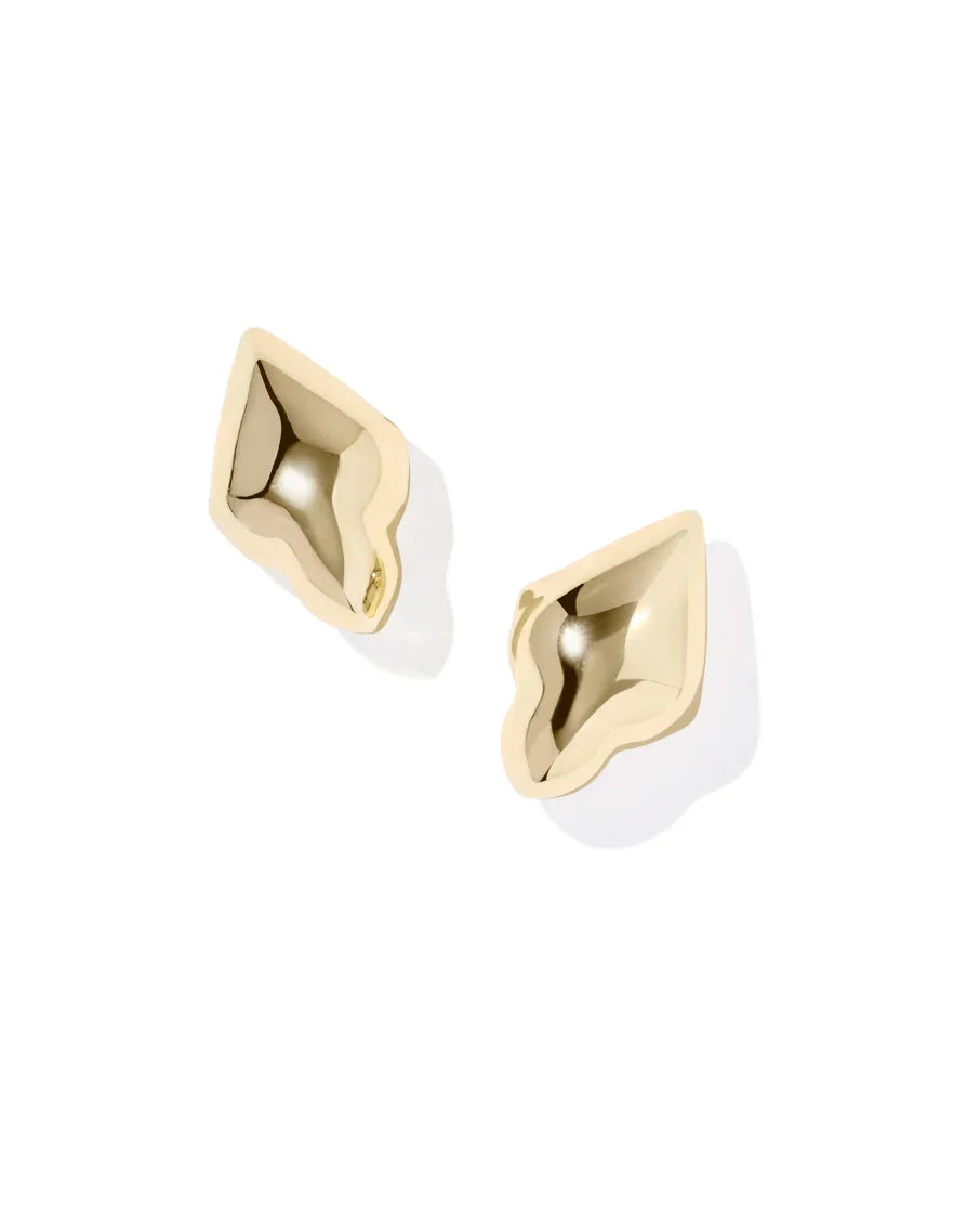 Kendra Scott Adeline Gold Metal Stud Earrings