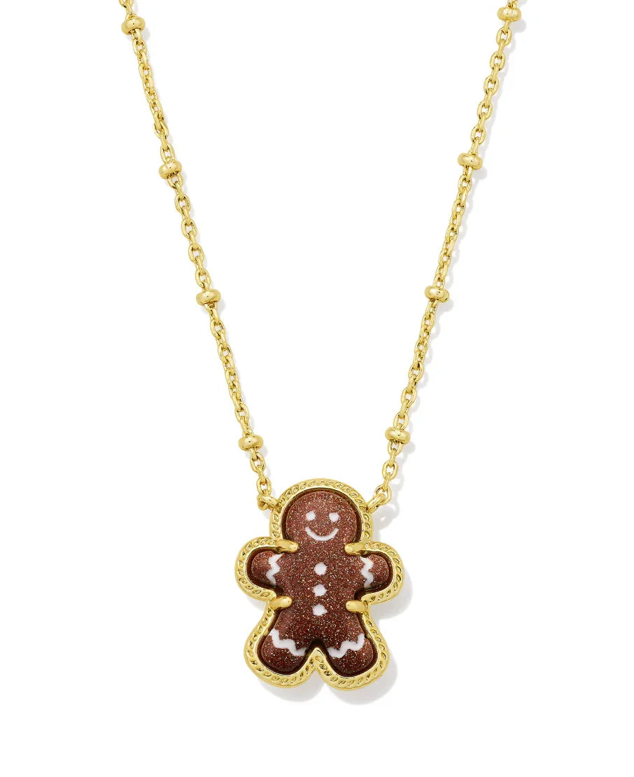 Kendra Scott Gingerbread Gold Short Pendant Necklace