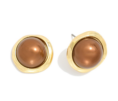 Metallic Ball Stud Earrings