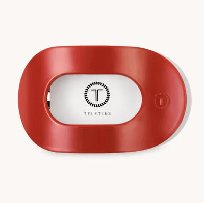 Teleties Flat Round Small Hair Clip - Red Carpet Ready