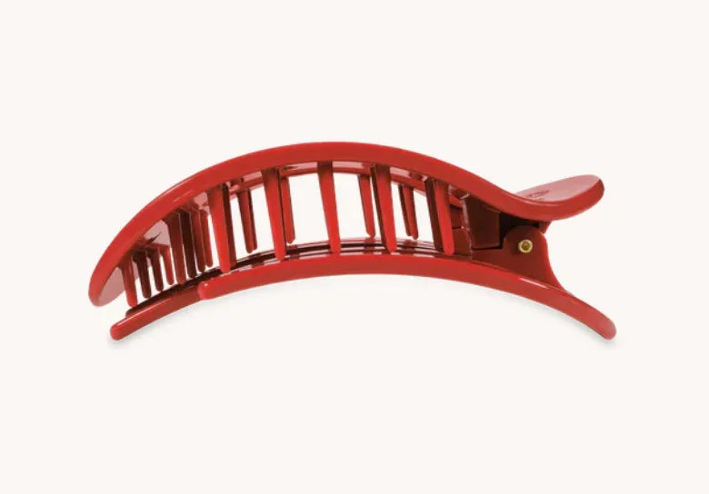 Teleties Flat Round Small Hair Clip - Red Carpet Ready