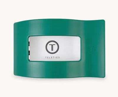 Teleties Medium Flat Rectangle Hair Clip - Fir Real