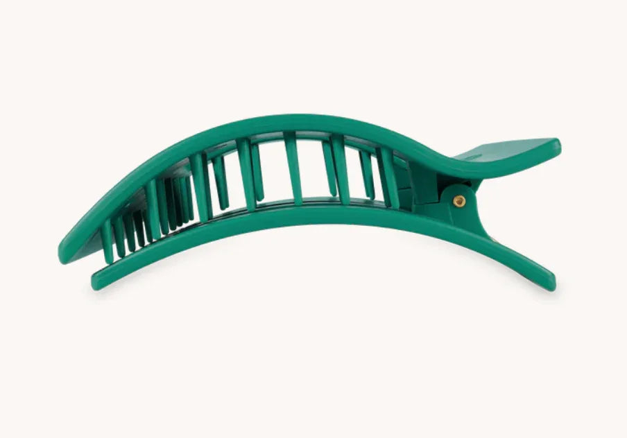 Teleties Medium Flat Rectangle Hair Clip - Fir Real