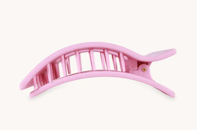 Teleties Small Flat Rectangle Clip - Merry Pinkmas