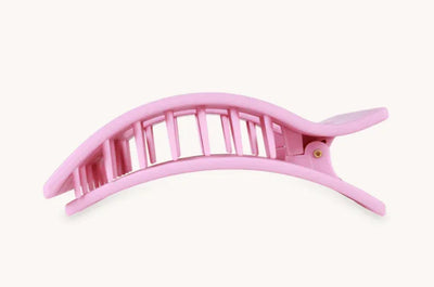 Teleties Small Flat Rectangle Clip - Merry Pinkmas