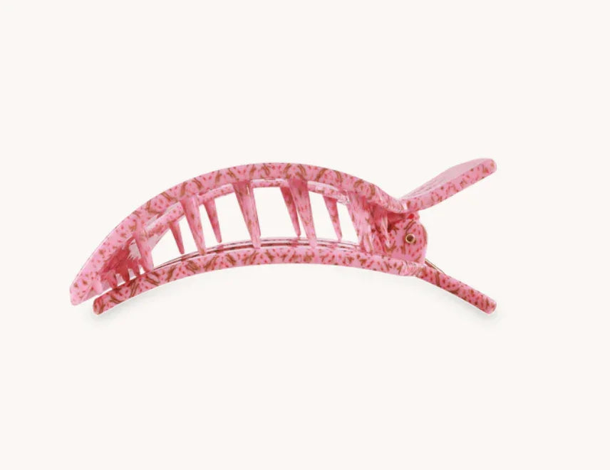 Teleties Small Flat Square Clip - Laura Park Berry Cozy