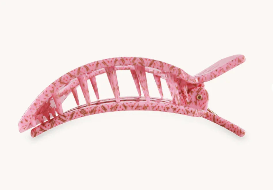 Teleties Large Flat Square Clip - Laura Park Berry Cozy