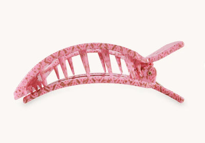 Teleties Large Flat Square Clip - Laura Park Berry Cozy