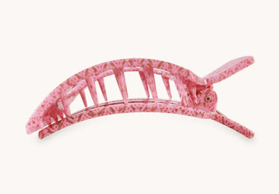 Teleties Medium Flat Square Clip - Laura Park Berry Cozy