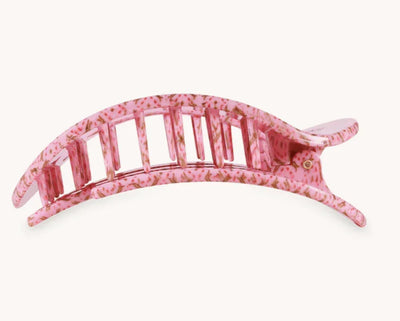 Teleties Flat Round Medium Hair Clip - Laura Park Berry Cozy