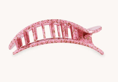 Teleties Flat Round Small Hair Clip - Laura Park Berry Cozy