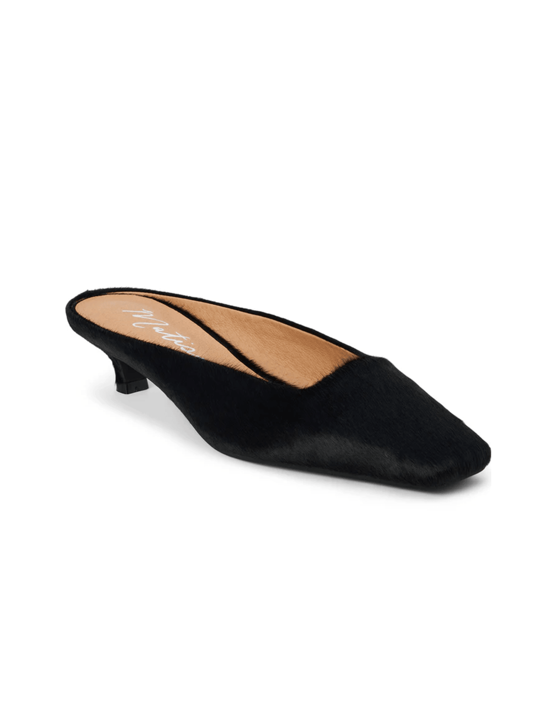 Matisse Classy Hair Calf Kitten Heel Mules, Womens, 7, Black Matisse Classy Hair Calf Kitten Heel Mules, Womens, 7, Black