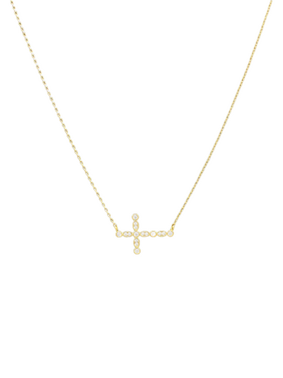 East West Marquises Cross Necklace