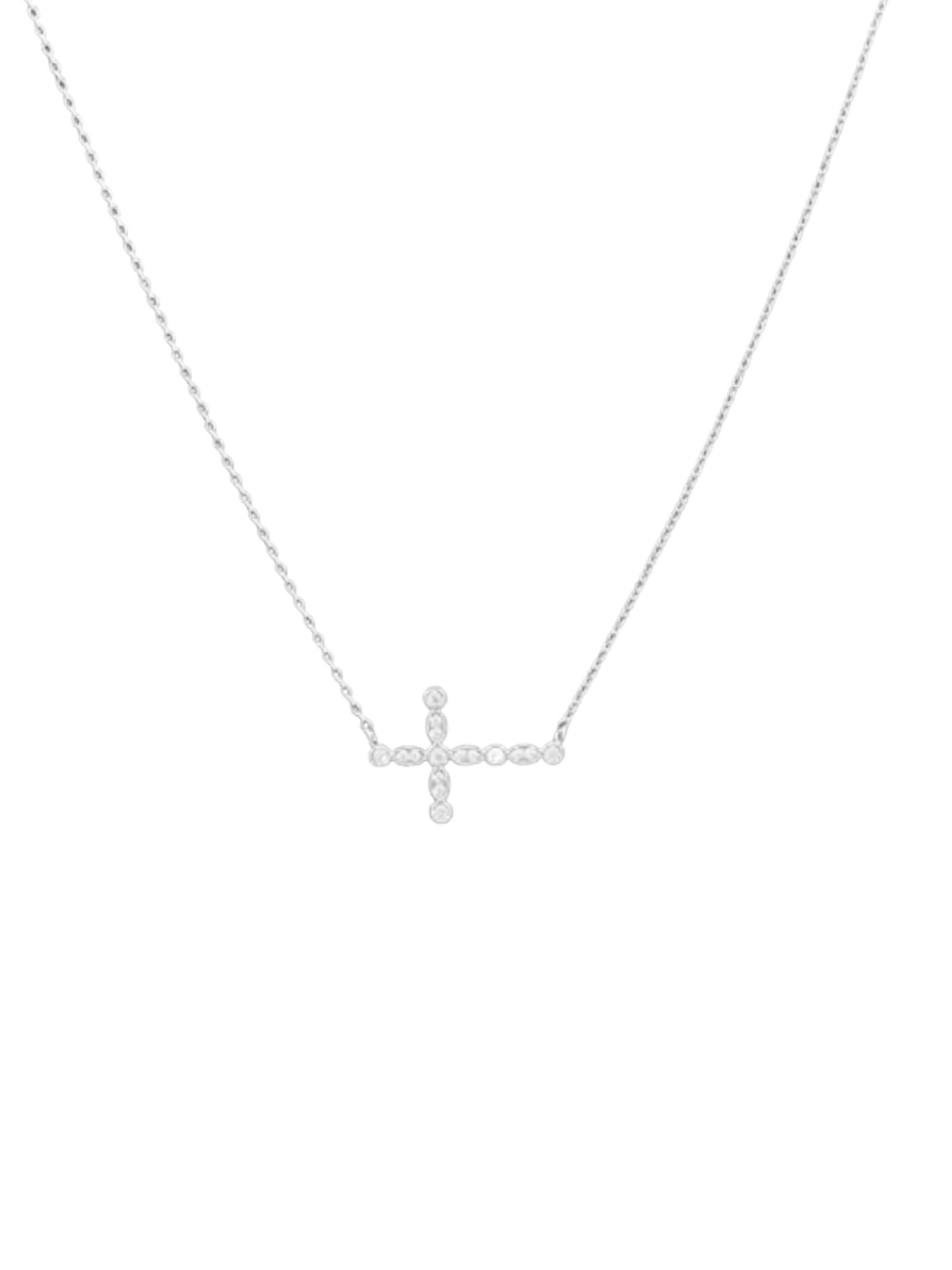 East West Marquises Cross Necklace