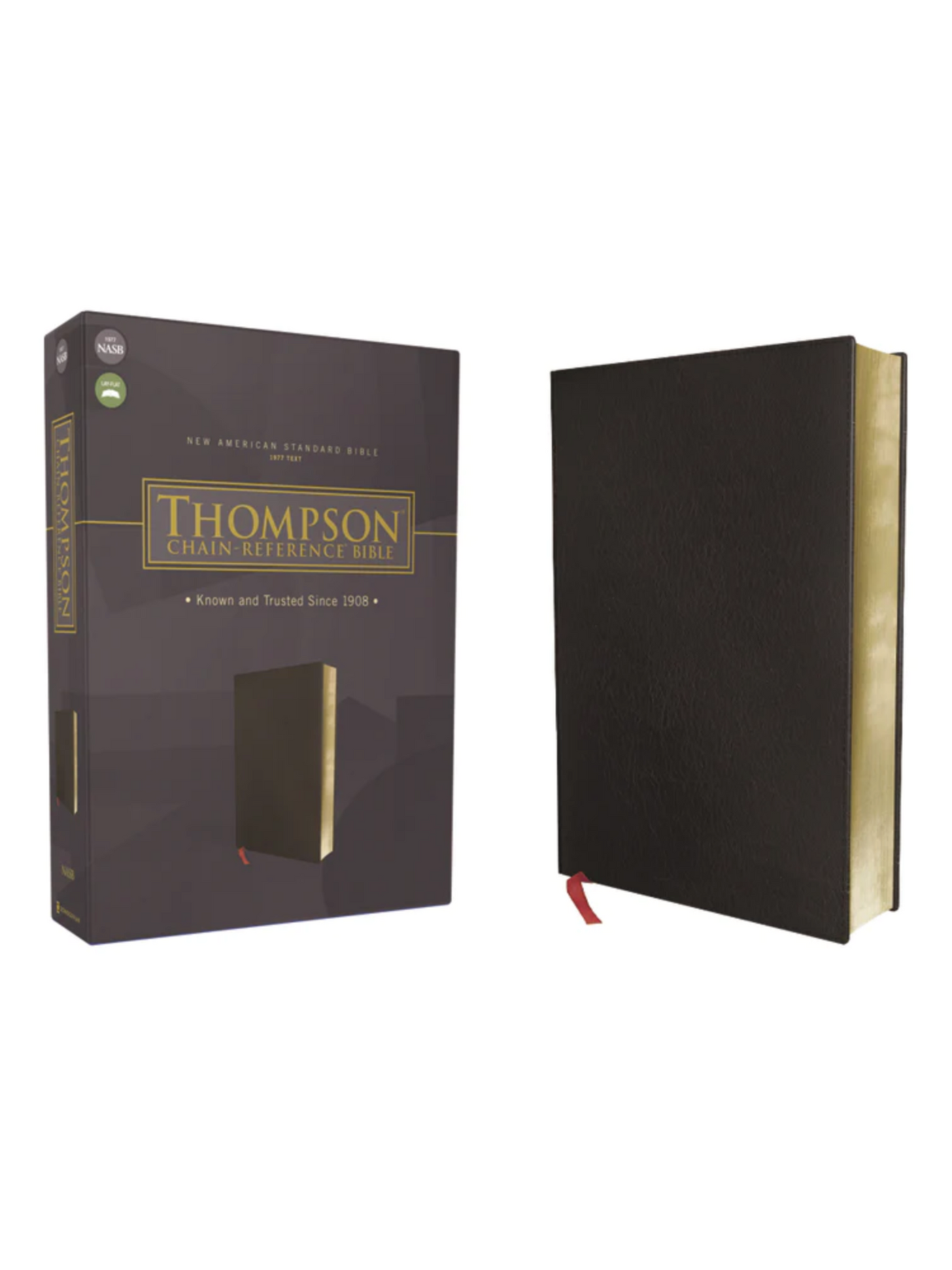 NASB Thompson Chain Reference Bible front cover and Bible front.