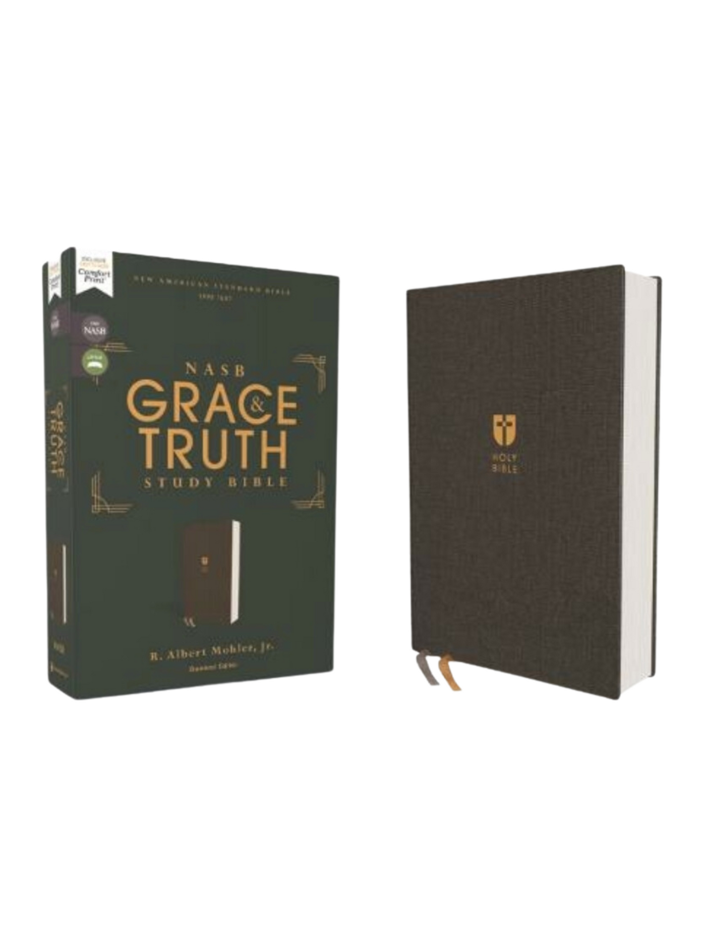 NASB Grace & Truth Study Bible front cover and Bible front.