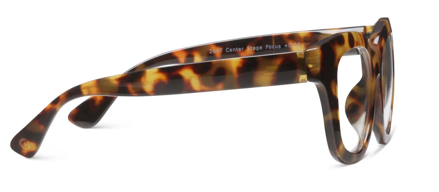 Tortoiseshell sunglasses on a white background