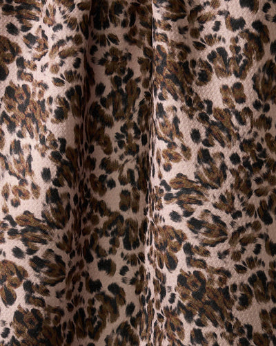 Close-up of leopard print tea towel
