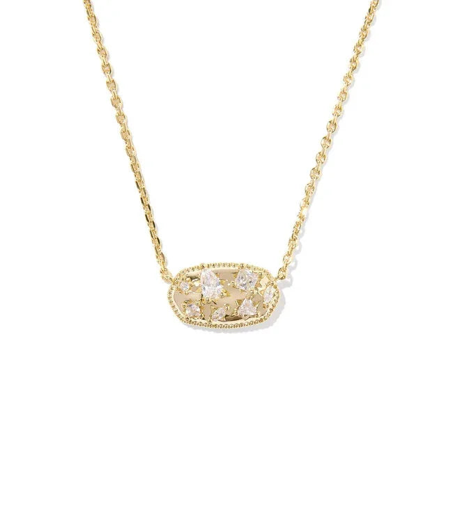 Kendra Scott Gold Holland Crystal Short Pendant Necklace