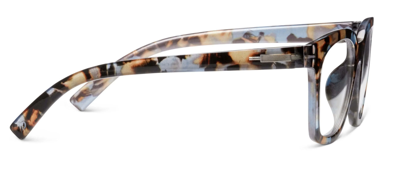 Tortoiseshell glasses on a white background