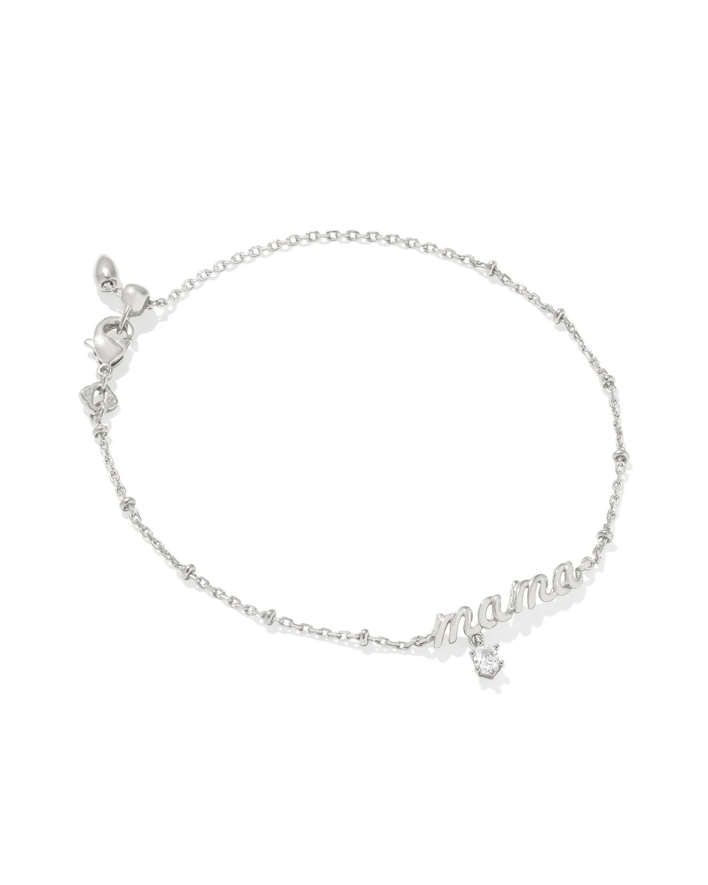 Kendra Scott Mama Crystal Bracelet in Silver