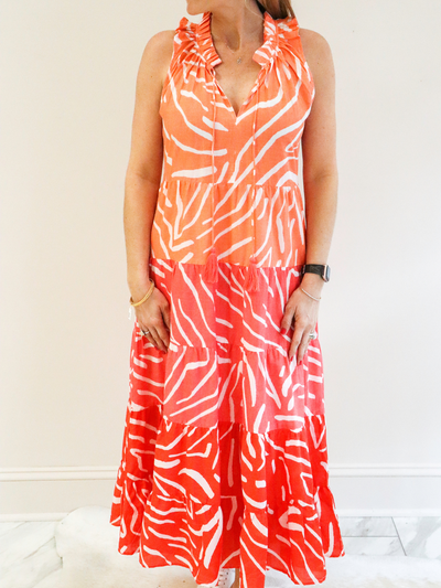 Mud Pie Maeve Maxi Dress front view.