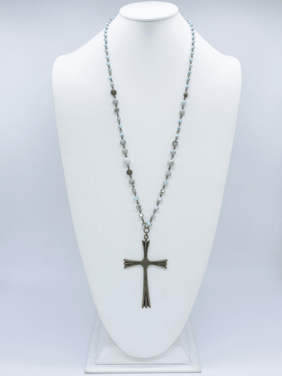 Bronze Cross Handmade Necklace | Fruit of the Vine Boutique 