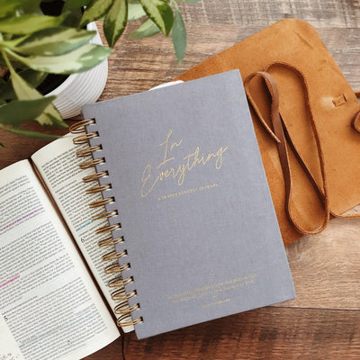 In Everything Prayer Journal, front cover | Fruit of the Vine Boutique 