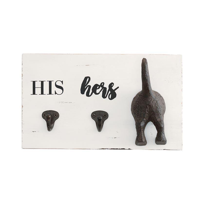 His, Hers & Pup Wall Plaque | Fruit of the Vine Boutique 