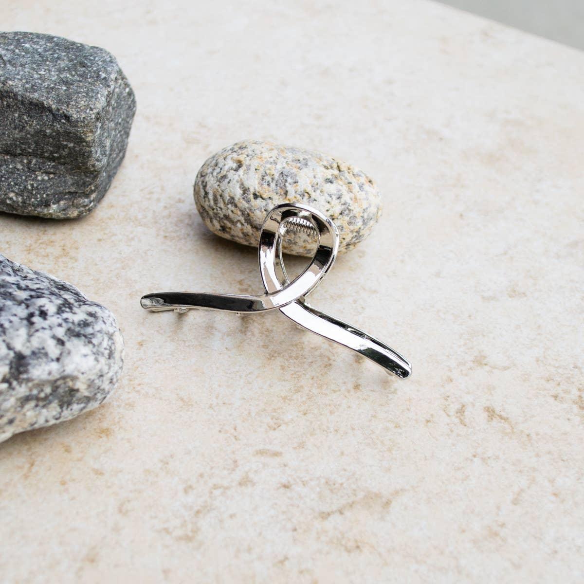Mini Metal French Twist Hair Claw Clip | Fruit of the Vine Boutique 