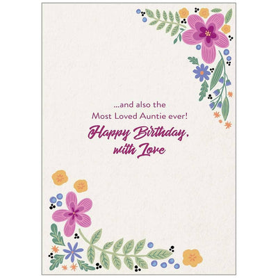 Best Auntie Ever Floral Card | Fruit of the Vine Boutique 
