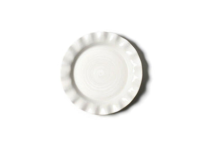 Signature White Ruffle Dinner Plate | Fruit of the Vine Boutique 