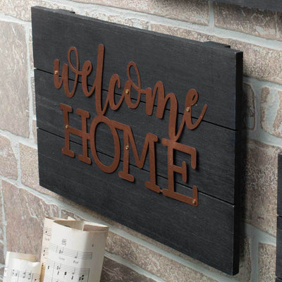 Welcome Home Copper Pallet Sign - Fruit of the Vine