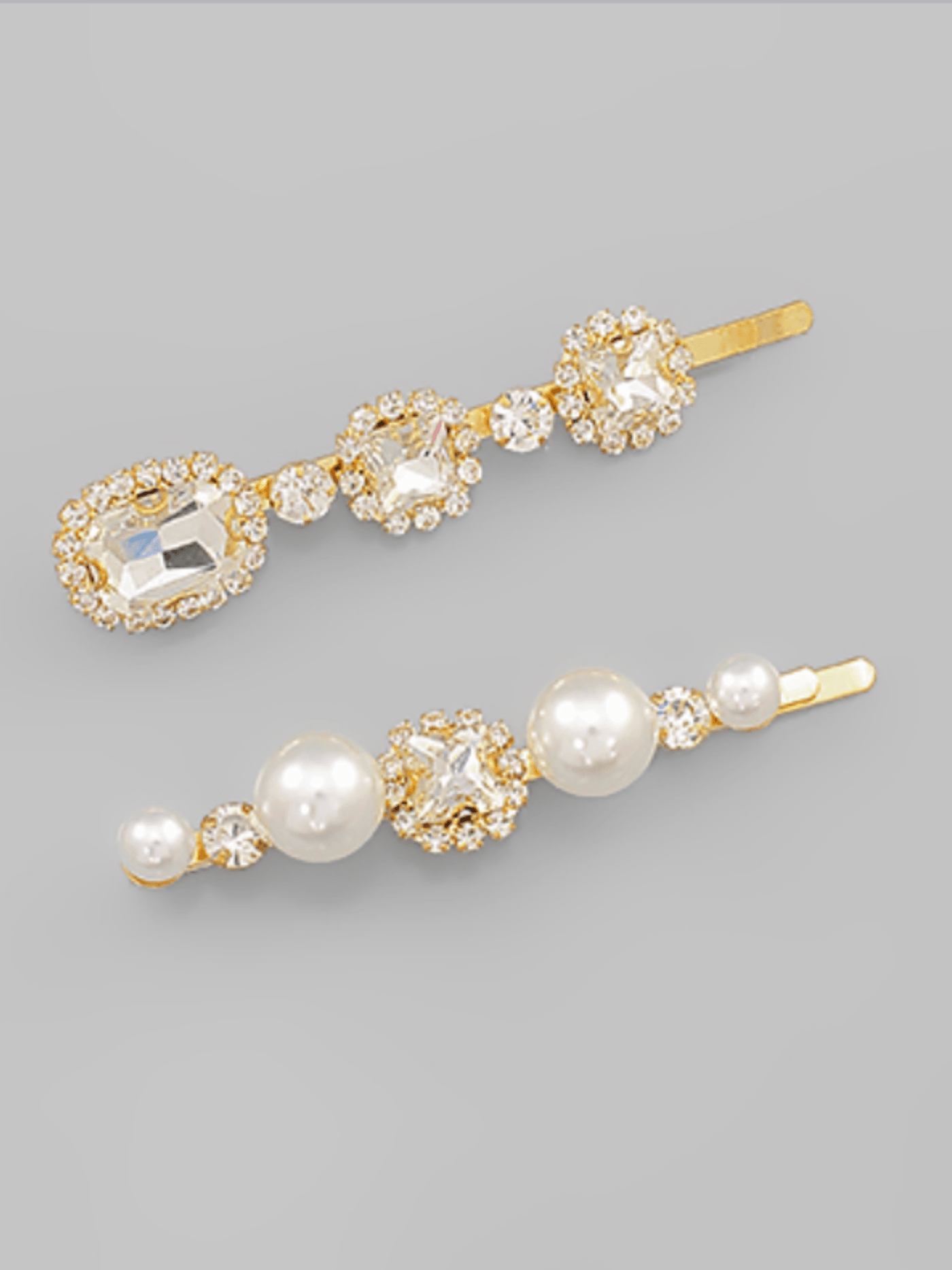 Pearl & Crystal Hair Pin Set | Fruit of the Vine Boutique 